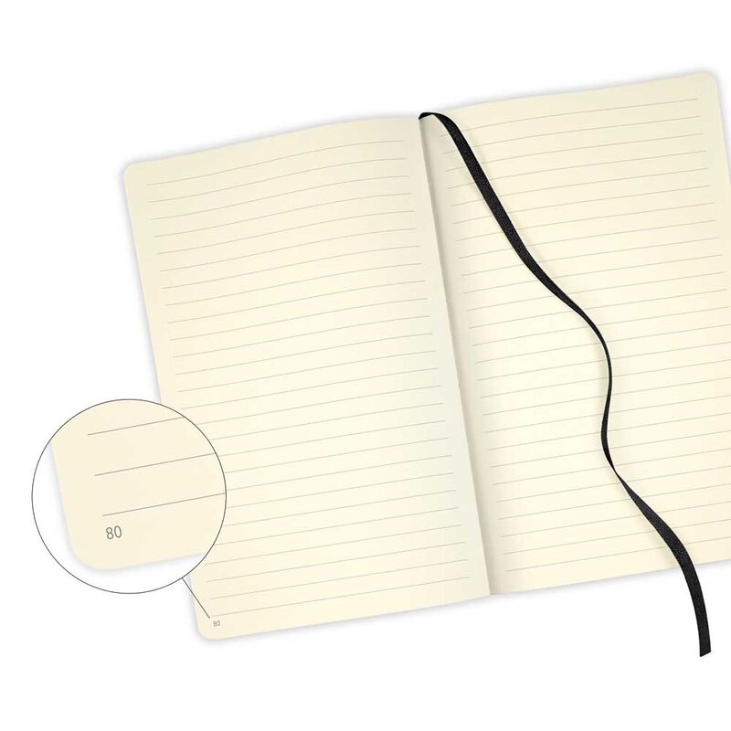 Castelli Aquarella A5 Ruled Blue Sea Notebook image number 3